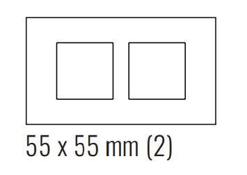 EKINEX EK-S2P-CBM Rectangular Surface plate (71 and 20Venti ) in black metal colour