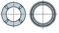 NICE 872.33.00 Round 133x4 mm with M8 threaded holes wheel + crown