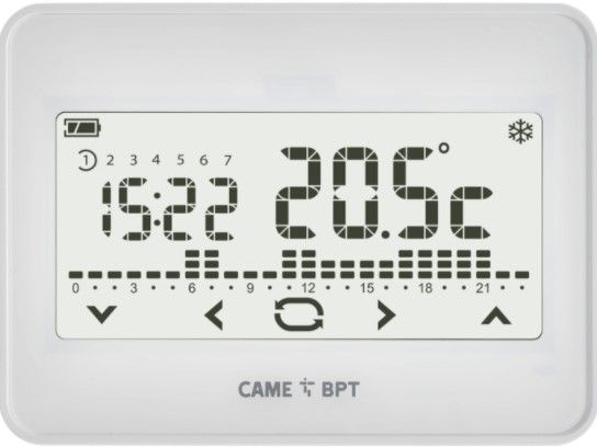 CAME 845AA-0070 TH/550 WH WLRL TOUCH CHRONOTHERMOSTAT