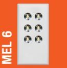 MICROTEL MEL6 AV44 MEL6 LAMPADA EMERGENZA INCASSO 220-12V  AVE 44  NE