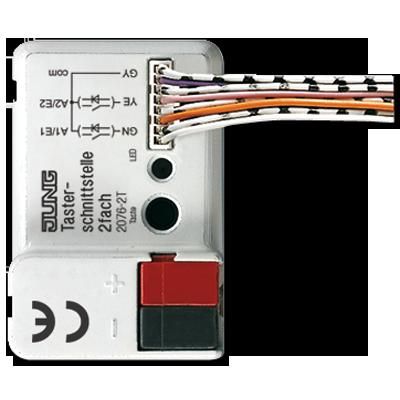 JUNG 2076-2T Interfaccia tasti da incasso KNX a 2 ingressi