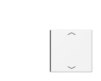 JUNG LS404TSAPWWM14 Copritasto per modulo sens. 4 canali-c. simb. mod. LS990- tast.1 e 4- bianco alpino opaco