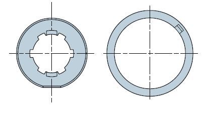 NICE 931.42.00 Round 50x1.5 wheel + ring crown