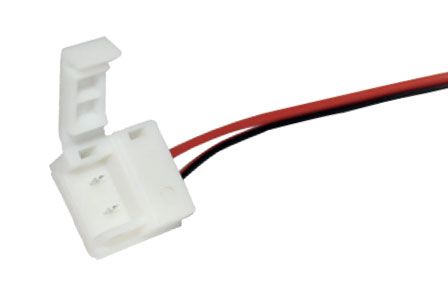 LEDCO CNT1015W SINGLE STRIP IP65 CONNECTOR 10 MM. C/CABLE 15 CM.