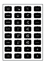 EELECTRON 9025ISC-3 9025 PULSANTE CAPACITIVO KNX, NERO  ISET ICONE - C - 32 ICONE