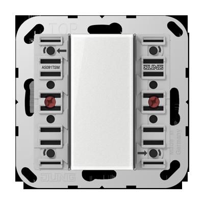 JUNG A5091TSM Modulo per sensore a tasti F50 KNX con acc. bus integrato Universal- 1 canale- mod. A500