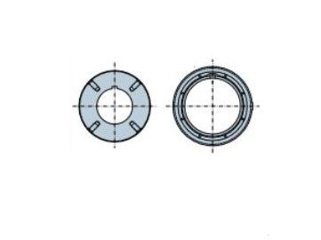 NICE 872.31.00 Round 133x2 mm with M8 threaded holes wheel + crown 