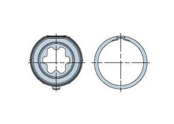 NICE 908.15.00 Tondo con nervature e interno 37 ruota + corona