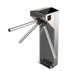 NICE TURNSTILES SWORDRAL Single gate tripod turnstile on column - powder coated in RAL colour