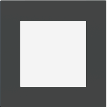 EKINEX EK-SQS-FGB Placca Surface (71 e 20Venti ) quadrata colore grigio bromo