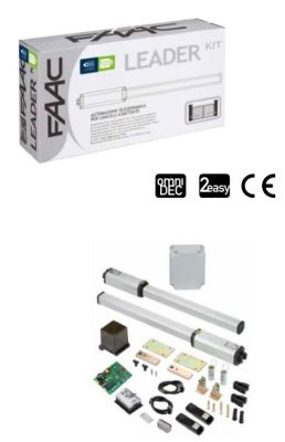 FAAC 105633445 Automazione Cancello Battenti Idraulico 1,8mt Per Anta LEADER KIT 230V GREEN