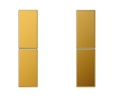 JUNG LS502TSAGGO Key covers for sensor 2 channels F50- mod. LS990- gold plated