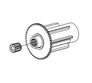 NICE 859.05.00 Calotta intermedia bianca (femmina) per rulli Acmeda S45 Adattatori e supporti compatibili serie Era Inn taglia S diametro 35 mm