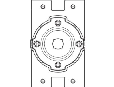 CAME 001YM0159 Supporto rapido in Fe con piastra