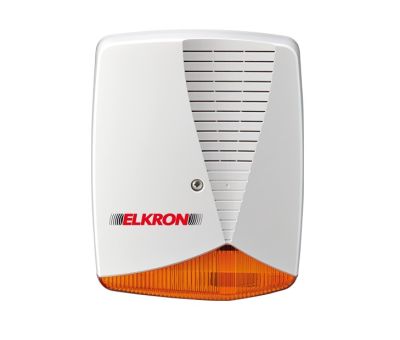 ELKRON 80HP7A00211 Sirena da esterno in plastica, con lampeggiatore