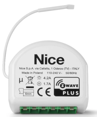 NICE DOUBLESMART-CONTROL Modulo per il controllo di due circuiti ON/OFF