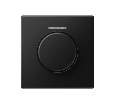 JUNG LS1940KO5SWM Cover with light outlet for KNX rotary button - matt graphite black