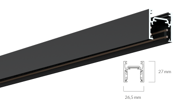 LEDCO MG140/NE/1MT LOW MAGNETIC TRACK 1MT BLACK