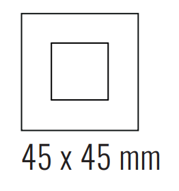 EKINEX EK-DQP-GAA Deep plate (FF and 71 and 20Venti) square - Plastic - white