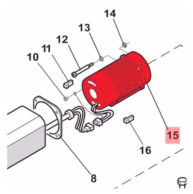 FAAC SPARE PARTS 7700055 220V.4P.MONOF.C/T.120 MOTOR