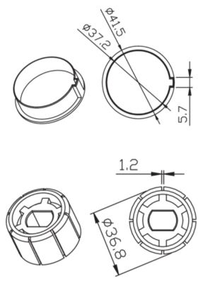 CAME 001YK4104 TONDO 40X1mm