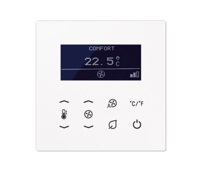 JUNG TRDLS9248WW Termostato ambiente per fan coil KNX- bianco alpino