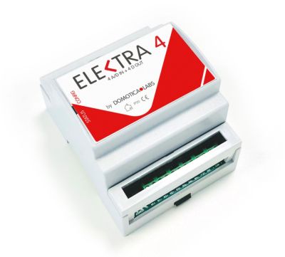 DOMOTICA LABS ELKIO44 ELEKTRA 4 – Modulo WI-FI 4 IN / 4 OUT 16A