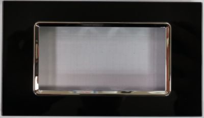 MAPAM 8004BL-2 Art 8004BL-2 4P Black Glass Plate