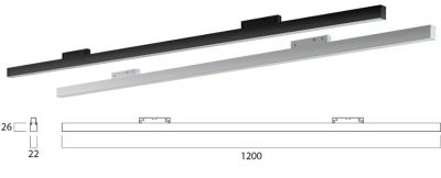 LEDCO MG1200LBC/BI LED BAR MAX. 120CM 48V 28.8W 3000K WHITE