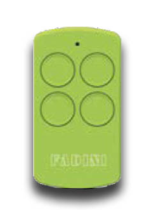 7113GL fadini remote control 4 channels 433.92 Mhz divo 71 lime green 7113gl