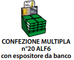 ABTECNO APE-550/1036.20 ESPOSITORE DA BANCO 20 PEZZI ALF-6 LAMPEGGIATOREA 