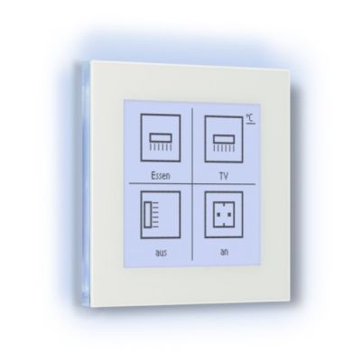 ELSNER 71280 Nunio KNX M-T Pulsante universale a sfioramento in vetro