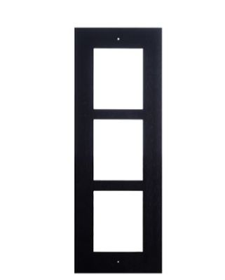 2N 9155013B flush installation frame for 3 modules - black 