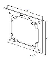 NICE 703.41.00 Supporto a parete Kit supporti serie Era XL taglia diametro 90 mm