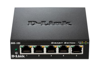 D-LINK DGS-105 SWITCH 5 PORTE GIGA 10/100/1000 M