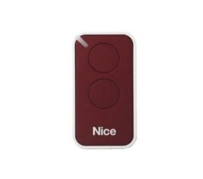 INTI2R Radiocomando Nice 2 canali, 433,92 MHz, colore rosso