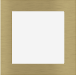 EKINEX EK-PQG-GBB Placca FF/71 (Form/Flank/NF) quadrata in METALLO (ALLUMINIO) - 1 finestra