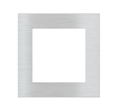 EKINEX EK-DQG-GAG Placca quadrata finestra 55X55 in plastica (colore argento)