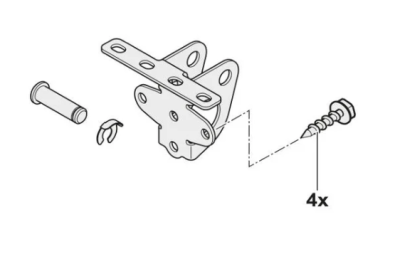 SOMMER Y1650V000 Adattatore per pannello portone