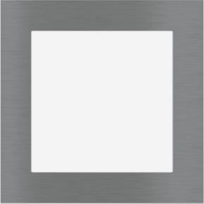 EKINEX EK-PQG-GBS FF/71 (Form/Flank/NF) square plate in METAL (ALUMINIUM) - 1 window