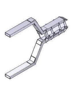 CAME-RICAMBI 119RIG111 FORCELLA AGGANCIO ASTA BARRIERA - G12000