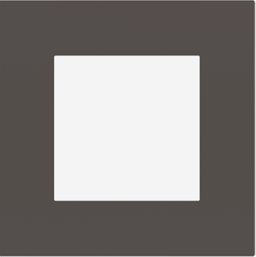 EKINEX EK-SQG-FCC Surface plate (71 and 20Venti ) square cocoa orinoco colour