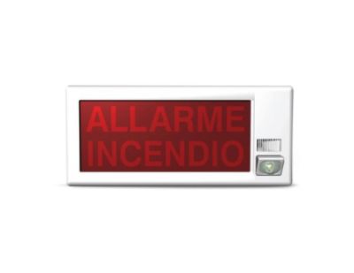 INIM INCENDIO ESS022 Targa ottico-acustica - Completa di modulo indirizzamento con isolatore