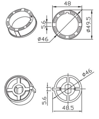 CAME 001YK4108 TONDO 61mm RINFORZATO 7mm CON CHIAVETTA