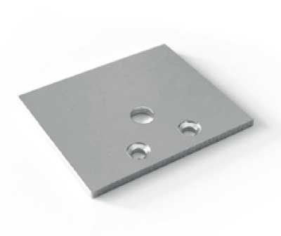 LEDCO EN231 PR230 RECESSED PROFILE CAP - PC.01 WITH HOLE