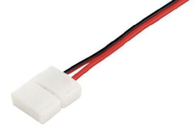 LEDCO CNT1015 SINGLE STRIP CONNECTOR 10 MM. C/CABLE 15 CM.