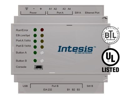 INTESIS INKNXBAC6000000 Da client BACnet IP e MS/TP a gateway KNX TP - 600 punti