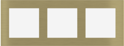 EKINEX EK-D3P-GBB Deep plate (FF and 71 and 20Venti) rectangular - METAL (ALUMINIUM) - brass