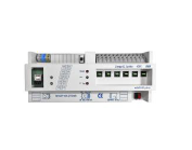 LINGG-JANKE "89222 / 89222SEC" NTA6F16H+USB-2-SEC Attuatore di commutazione KNX Secure 6 volte con alimentatore KNX, funzionamento manuale, con USB