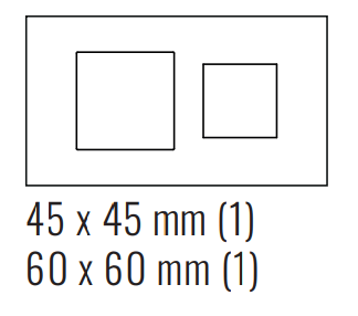 EKINEX EK-S2F-FBM Rectangular Surface plate (71 and 20Venti ) in malè white